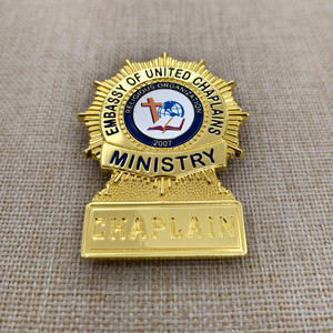 High品質カスタム金属牧師バッジ - Product Image 1