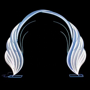 शादी के प्रोप्स w333 * h280cm फूल स्टैंड मेहराब दरवाजे की पृष्ठभूमि विवाह पार्टी समारोह के लिए बड़ी सजावटी मेहराब पृष्ठभूमि - Product Image 4