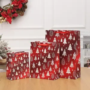 厂家批发圣诞节日纸质礼品盒包装手提袋定制印刷纸袋圣诞节