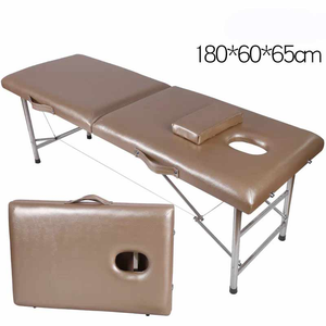 Table de massage pliable de conception moderne lit facial portatif de tatouage de station thermale de solon pour le salon chambre à coucher ou hôtel-prix bon marché - Product Image 3