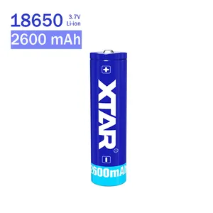 XTAR或OEM可充电耐用2600毫安时3.7伏XTAR锂离子18650电池