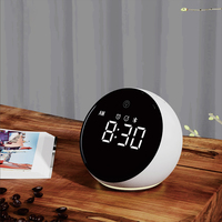 Draadloze Oplader Haan Voor Slaapkamer Bed Wekker Draadloos Oplaadstation Met Witte Ruis Bt Speaker Digitale Klok