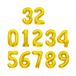 Globos <span class=keywords><strong>de</strong></span> Aluminio <span class=keywords><strong>de</strong></span> 32 Pulgadas con Números del 0 al 9, Juego <span class=keywords><strong>de</strong></span> Globos <span class=keywords><strong>de</strong></span> Helio para Decoración <span class=keywords><strong>de</strong></span> Bodas, Fiestas <span class=keywords><strong>de</strong></span> Cumpleaños - Product Image 1
