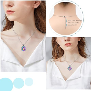 Liontin Guci Hewan Peliharaan dari Baja Anti Karat Berlubang, Cetakan Cakar Hati, Perhiasan Kremasi, Kalung, Aksesoris Kenang-kenangan untuk Pecinta Hewan Peliharaan - Product Image 6