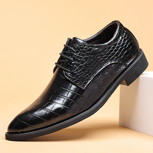 Mode européenne <span class=keywords><strong>serpent</strong></span> hommes Pu chaussures en cuir mode habillage chaussures d'affaires Oxford grande taille chaussures 39-44 - Product Image 2