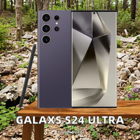 Smartphone 5G Galaxs S24 Ultra à grand écran de 7,3 pouces, débloqué, LTE, Deca Core, Android, téléphone mobile, vente chaude, original et personnalisé