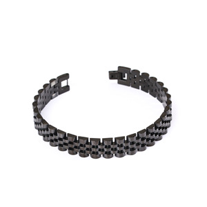 <span class=keywords><strong>Bracelet</strong></span> de montre incurvé de 15 mm de large pour hommes, en acier inoxydable, réglable, en titane, bijoux de mode coréenne, vente en gros - Product Image 5