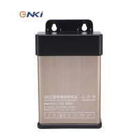 Enki S-200-12 - Prix d'usine - Alimentation LED 12V DC 200W à sortie unique, étanche, à tension constante, pour usage industriel, garantie 24 mois
