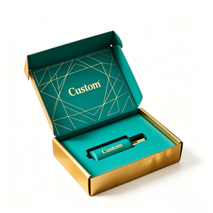 Personalized Custom Eco Friendly Cosmetic Packaging CMYK Print Shipping Mailer <b>Box</b> Corrugated <b>Paper</b> <b>Box</b> with Paperboard Insert - Product Image 1