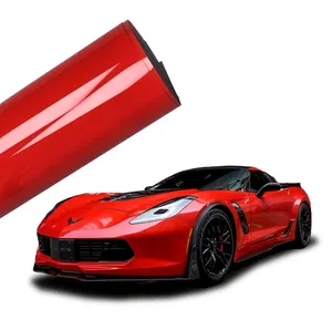 Popular Car PPF Film TPU Glossy Red Color 7.5mil Thickness Self-healing Color TPU PPF Paint Protection Film