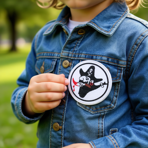 Patch Ilan 7x7 cm con design pirata da stirare - Product Image 3