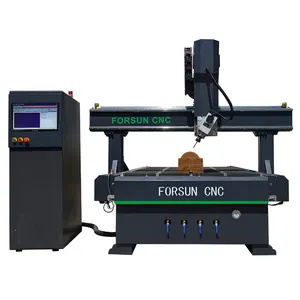 26%discount Forsun woodworking column 4 axis cnc router 3d wood carving machine with rotary for chair leg