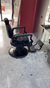 Sillón de Barbero Hidráulico Profesional Retro para Hombres, Reclinable, de Alta Resistencia, para Estilismo, Silla de Peluquería para Hombres, Muebles de Salón - Product Image 6