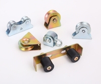 Rouleau de porte coulissante 50mm 60mm 80mm 100mm avec support externe Y U V Groove Roues de porte coulissante