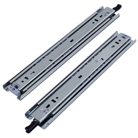 HVPAL Glissières de boîte à outils robustes de 22 pouces Capacité de 58kg 3 sections Glissières de verrouillage pour coffre à outils automobile