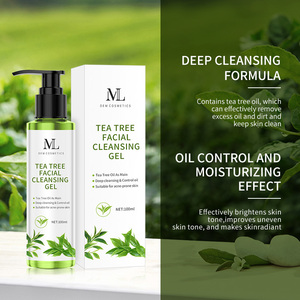Arbre à thé nettoyant visage à base de plantes blanchissant marque privée traitement de l'acné gel nettoyant visage vegan <span class=keywords><strong>mousse</strong></span> <span class=keywords><strong>nettoyante</strong></span> <span class=keywords><strong>naturelle</strong></span> - Product Image 4
