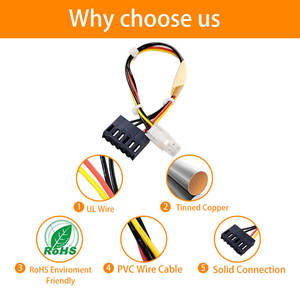 ขั้วต่อ MOLEX3.69 6PIN 5016 4PIN สายเคเบิล ปลั๊กตัวผู้ ตัวเมีย สายไฟ ชุดสายไฟ - Product Image 5