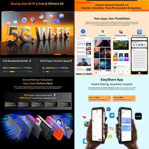 Blackview Oscal TANK 1, 16 Go + 512 Go, 6,78 pouces, Android 15 DokeOS 4.2, Mediatek Dimensity 7050 Octa Core, classé parmi les meilleurs - Product Image 3