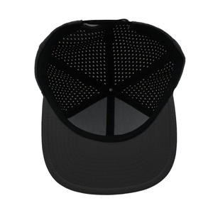 Custom 7 Panel Laser Perforated <b>Hat</b> Rear Panels for Breathability <b>Flat</b> Bill Snapback <b>Hat</b> - Product Image 6