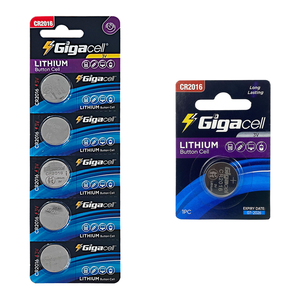 Paquete de 5 Pilas de Botón CR2016 de 3V para Llaves de Coche, Llaveros, Luces LED, Básculas y Dispositivos Médicos Portátiles (5 Piezas) - Product Image 3