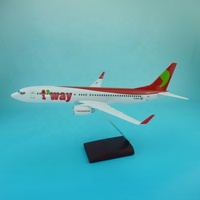 Modèle d'avion Boeing 737-800 B737-800 en résine synthétique, échelle 1/100, 39,5 cm, personnalisable, simulation réduite, cadeau d'affaires, fourni par l'usine