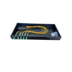 19 pouces 1U montage en rack FTTH équipement à fibre optique 2x8 <span class=keywords><strong>LC</strong></span> SC APC PLC Splitter panneau de brassage avec prise en charge du réseau WiFi - Product Image 6
