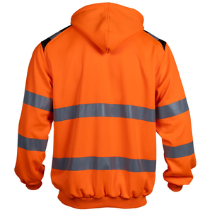 เสื้อฮู้ดคุณภาพสูง 100% โพลีเอสเตอร์ แบบสะท้อนแสงสำหรับงานความปลอดภัย ราคาขายส่ง - Product Image 3