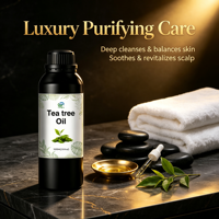 Huile essentielle d'arbre à thé pressée à froid 100% pure avec un parfum frais et sucré pour les soins de la peau