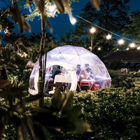 Grand auvent transparent personnalisable Igloo de jardin Dôme géodésique pour serre Stade gonflable Salle à manger en plein air tente igloos