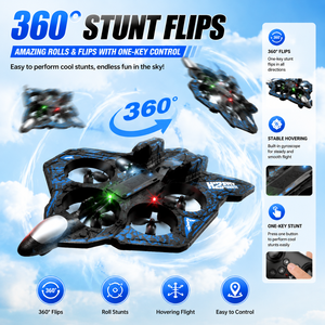 <span class=keywords><strong>Avion</strong></span> RC Drone Quadricoptère en Mousse Télécommandé, <span class=keywords><strong>Avion</strong></span> de Chasse à Voilure Fixe, Jouet de <span class=keywords><strong>Vol</strong></span> Acrobatique OEM ODM B2B - Product Image 2