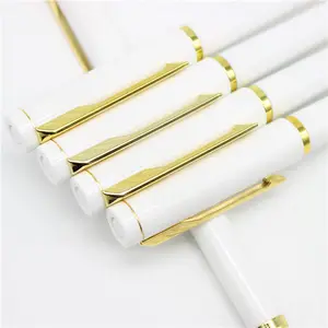 Witte Plastic Pen Luxe Gift Pen Gel Pen Met Logo