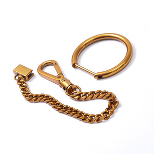 <b>Big</b> D Buckle Car Keychain Zinc Alloy Antique Gold Plated Multi Functional Horseshoe Hook For Men Women Home Use - Product Image 2