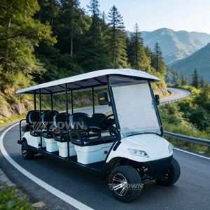รถกอล์ฟไฟฟ้าคุณภาพสูงแบบหลายที่นั่ง รุ่นขยายพิเศษ มอเตอร์กำลังสูง สำหรับคลับกอล์ฟ รีสอร์ท และบริการขนส่งวีไอพี - Product Image 6