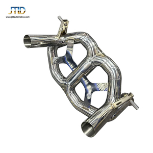 Système d'échappement droit à haut débit en <span class=keywords><strong>acier</strong></span> inoxydable d'épaisseur standard, vente directe d'usine JTLD, pour Lamborghini SVJ - Product Image 4