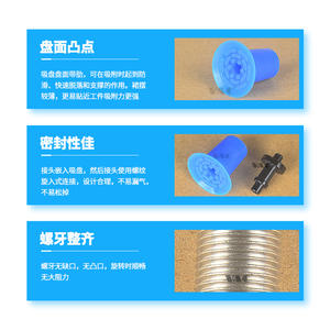 ถ้วยดูดเปิดถุง WEA01/WEN01/02/03/04-D18/D22/D26/D33 พร้อมบัฟเฟอร์ด้านข้างและช่องดูดอากาศด้านหลัง - Product Image 2