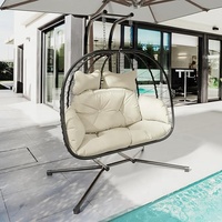 Hamac suspendu en forme d'œuf pour jardin, balançoire pour enfants, chaise suspendue pour patio, pour intérieur et extérieur