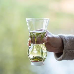Tasse à thé en verre borosilicate de haute qualité pour le thé vert Longjing, usage personnel, maison, bureau - Product Image 1