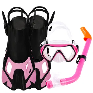 Kinder Anti Fog Full Dive Maske Dry Dive Schnorchel Kinder Schwimm brille Schwimm maske Unterwasser tauch set Schnorcheln Combo Set Maske