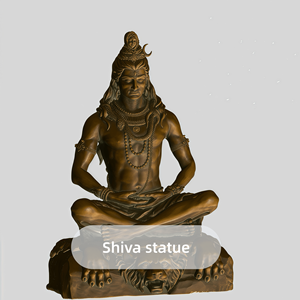 Grande Statua di <span class=keywords><strong>Buddha</strong></span> da Esterno da 50 Pollici, Scultura in Metallo, Design Personalizzabile Disponibile, Statua di Shiva e Parvati - Product Image 2