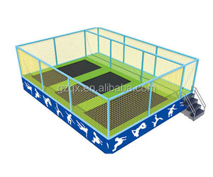 Trampoline pas cher, acheter un trampoline, trampoline rectangulaire d'extérieur avec filet, NetQX-18105F - Product Image 4