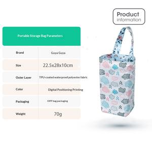 Bolsa de Almacenamiento de Poliéster Impresa Tridimensional de Doble Cara AIO, Impermeable, para Pañales de Tela, Secos y Húmedos - Product Image 3