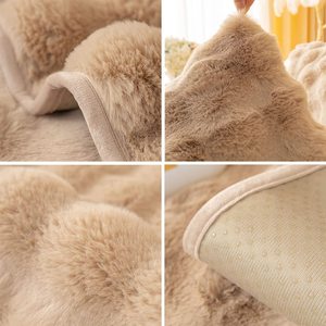 New Arrival Super Soft Rabbit Plush <strong>Sofa</strong> Cover Removable Couch <strong>Mat</strong> for Sectional <strong>Sofa</strong> - Product Image 2