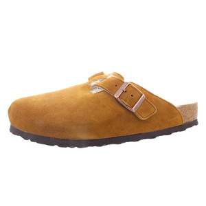 Birkenstock Boston <b>Shearling</b> Unisex Clogs Mink Color Soft Fleece Lining Comfortable Indoor Outdoor Wear - Product Image 1