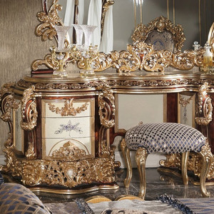 Antica tavola da salotto in legno massello con mobili da camera da letto francesi fatti a mano con tavolo da bagno comodo di alta qualità - Product Image 6