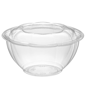 Tazón de ensalada desechable ecológico de PET pulido de 32/48 oz con tapa para llevar de restaurantes, ZF Global Export - Product Image 1