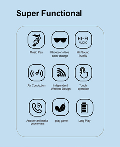 Lunettes Intelligentes 2026 F02 – Écouteurs Stéréo à Conduction <span class=keywords><strong>Osseuse</strong></span>, Contrôle Tactile, Étanchéité IP4, Assistant IA pour Musique, Appels et Sports - Product Image 3
