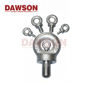 Pernos de Ojo DAWSON M20 <span class=keywords><strong>M22</strong></span> M24 M27 M30 M33 M36 M39 DIN580 de Acero al Carbono Forjado y Zincado para Elevación y Aparejos de Iglúeas - Product Image 3