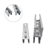 Profilé en C galvanisé HDG, profilé en acier Unistrut, profilé en acier à fentes 41mmx41mmx2.5mmx6000mm, anti-corrosion, durable