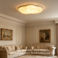 Luminaire de style crème luxueux en forme de nuage, éclairage d'ambiance romantique pour chambre principale et chambre de filles