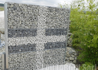 Cage de gabion soudée personnalisée Filet de clôture gabin paysage